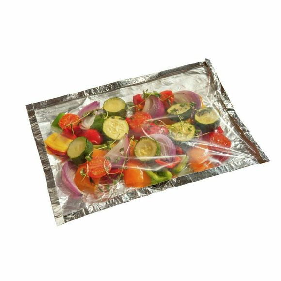 Ready Chef Go! Seal & Cook 12"x 9" Glassine/Foil Oven/BBQ Cooking Bags Qty 10 - Picture 5 of 12